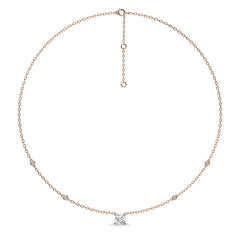 1 CT. Astraia Round Lab Created Diamond Station Necklace