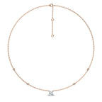 1 CT. Astraia Round Natural Diamond Station Necklace
