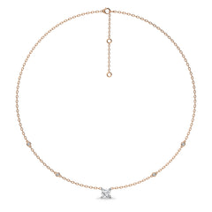 1 CT. Astraia Round Natural Diamond Station Necklace