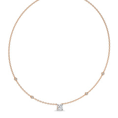 1 CT. Astraia Round Lab Created Diamond Station Necklace
