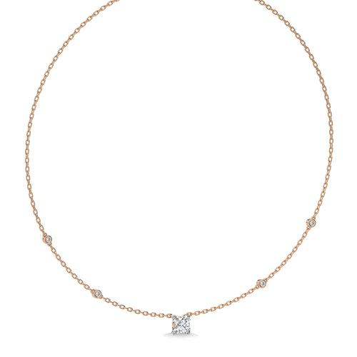 1 CT. Astraia Round Lab Created Diamond Station Necklace