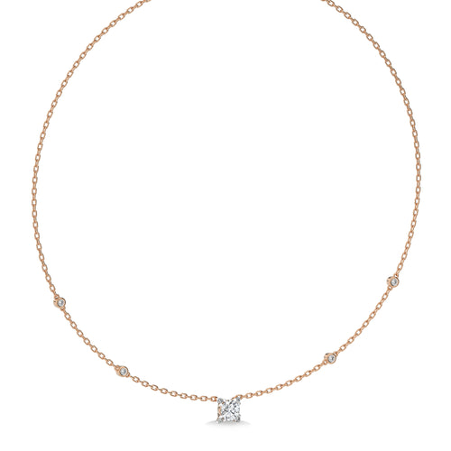 1 CT. Astraia Round Natural Diamond Station Necklace