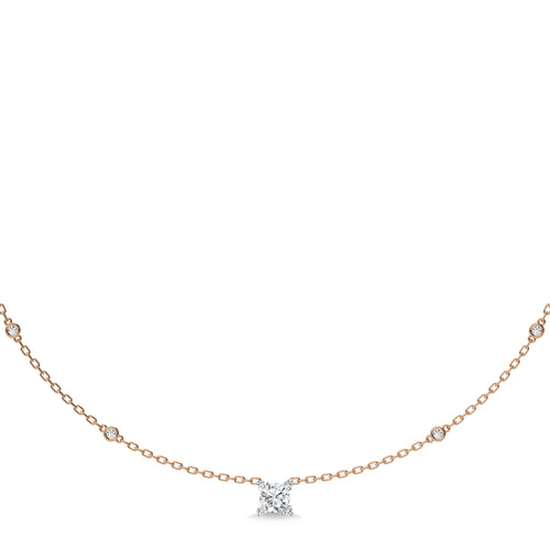 1 CT. Astraia Round Lab Created Diamond Station Necklace