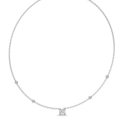 1 CT. Astraia Round Lab Created Diamond Station Necklace