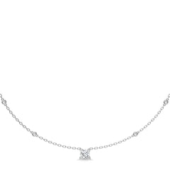 1 CT. Astraia Round Lab Created Diamond Station Necklace