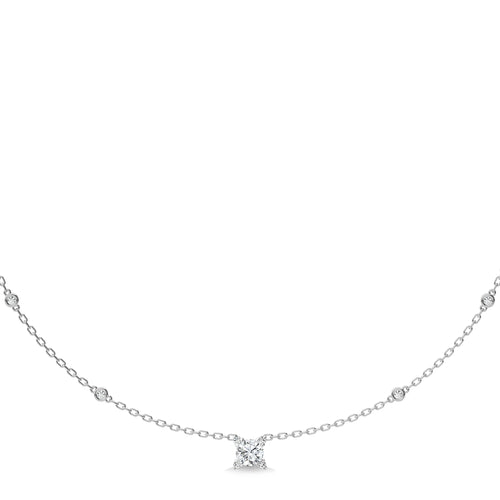 1 CT. Astraia Round Lab Created Diamond Station Necklace