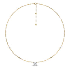 1 CT. Astraia Round Lab Created Diamond Station Necklace