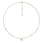 1 CT. Astraia Round Natural Diamond Station Necklace