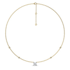1 CT. Astraia Round Lab Created Diamond Station Necklace