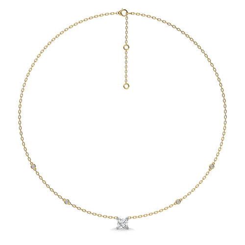 1 CT. Astraia Round Lab Created Diamond Station Necklace