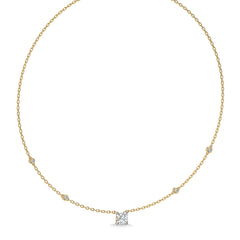 1 CT. Astraia Round Lab Created Diamond Station Necklace