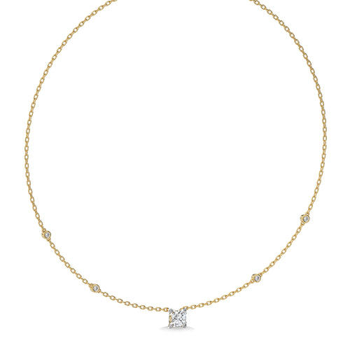 1 CT. Astraia Round Natural Diamond Station Necklace