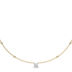 1 CT. Astraia Round Lab Created Diamond Station Necklace