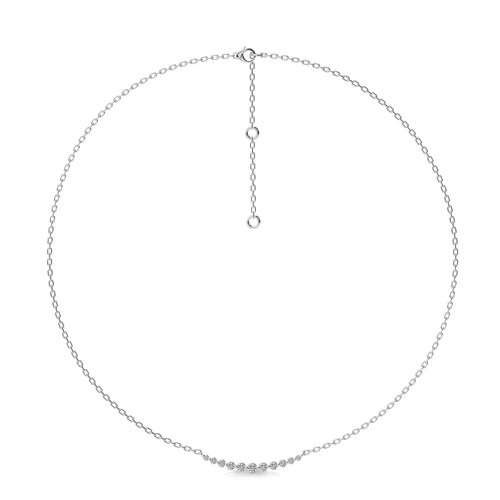 1/2 CT. Smile Round Lab Created  Diamond Necklace