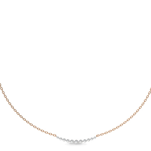 1/2 CT. Smile Round Lab Created  Diamond Necklace