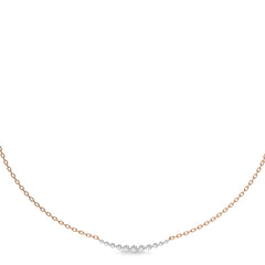 Smile Round Natural Diamond Necklace