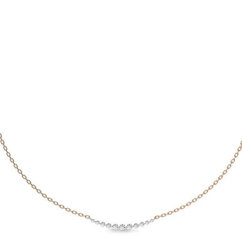 1/2 CT. Smile Round Lab Created  Diamond Necklace