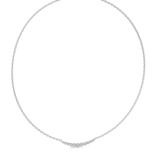 1/2 CT. Smile Round Lab Created  Diamond Necklace