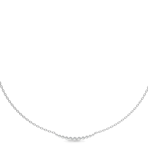 1/2 CT. Smile Round Lab Created  Diamond Necklace