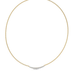 1/2 CT. Smile Round Lab Created  Diamond Necklace