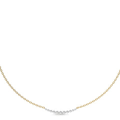 Smile Round Natural Diamond Necklace
