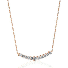 1/6 CT. Charming Smile Lab Created Diamond Pendant/Necklace.