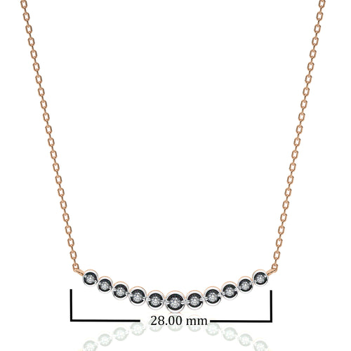 1/6 CT. Charming Smile Lab Created Diamond Pendant/Necklace.