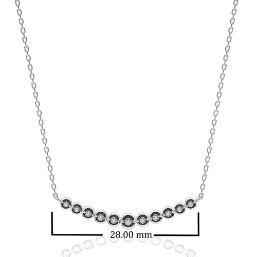 1/6 CT. Charming Smile Lab Created Diamond Pendant/Necklace.