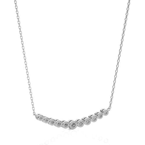 1/6 CT. Charming Smile Lab Created Diamond Pendant/Necklace.
