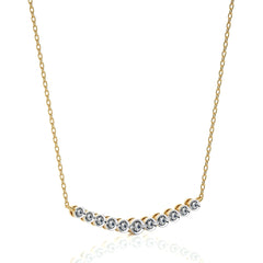 1/6 CT. Charming Smile Lab Created Diamond Pendant/Necklace.