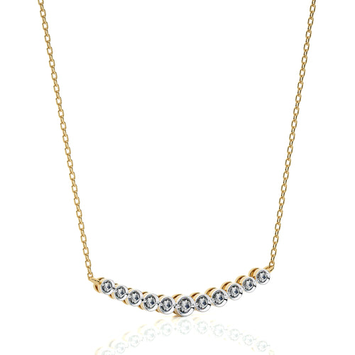 1/6 CT. Charming Smile Lab Created Diamond Pendant/Necklace.