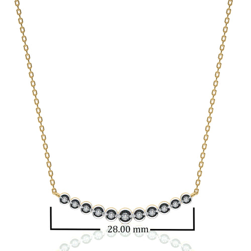 1/6 CT. Charming Smile Lab Created Diamond Pendant/Necklace.