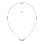 1/2 CT. Round Lab Created Diamond Angel Wings Pendant Necklace