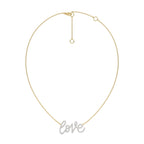 1/2 CT. Round Lab Created Diamond Love Pendant Necklace