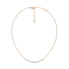 1 CT. Multi Shape Lab Created Diamond Smile Pendant Necklace