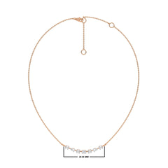 1 CT. Multi Shape Lab Created Diamond Smile Pendant Necklace