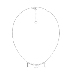 1 CT. Multi Shape Lab Created Diamond Smile Pendant Necklace