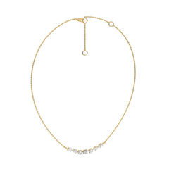 1 CT. Multi Shape Lab Created Diamond Smile Pendant Necklace