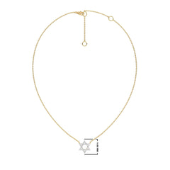 1/4 CT. Round Lab Created Diamond Star Pendant Necklace