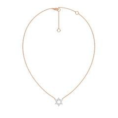 1/4 CT. Round Lab Created Diamond Star Pendant Necklace