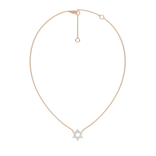 1/4 CT. Round Lab Created Diamond Star Pendant Necklace