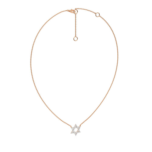 1/4 CT. Round Lab Created Diamond Star Pendant Necklace