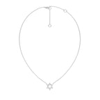 1/4 CT. Round Natural Diamond Star Pendant Necklace