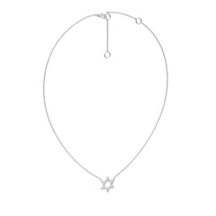 1/4 CT. Round Lab Created Diamond Star Pendant Necklace