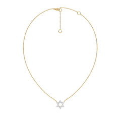 1/4 CT. Round Lab Created Diamond Star Pendant Necklace