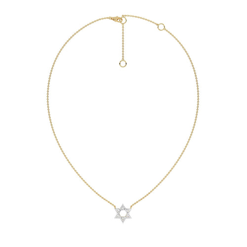 1/4 CT. Round Lab Created Diamond Star Pendant Necklace