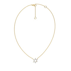 1/4 CT. Round Lab Created Diamond Star Pendant Necklace