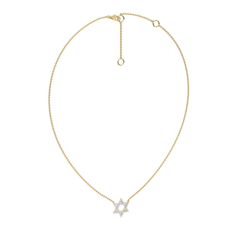 1/4 CT. Round Lab Created Diamond Star Pendant Necklace