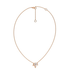 3/4 CT. Trio Marquise Natural Diamond Pendant Necklace