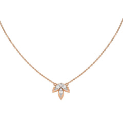 3/4 CT. Trio Marquise Natural Diamond Pendant Necklace
